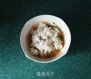 Make Egg rice cake step 4