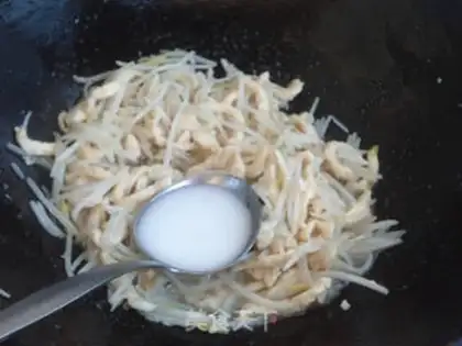 Make Chicken silk needle step 12