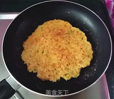 Make Egg rice cake step 7