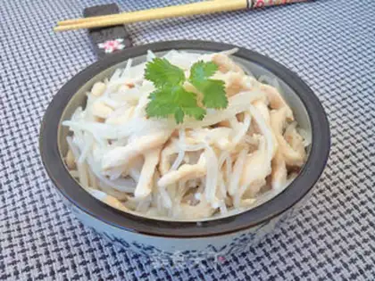 Make Chicken silk needle step 13