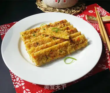 Make Egg rice cake step 8