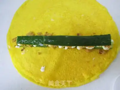 Make Meat cucumber omelet step 5