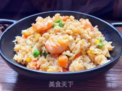 Make Shrimp shrimp and egg fried rice step 9