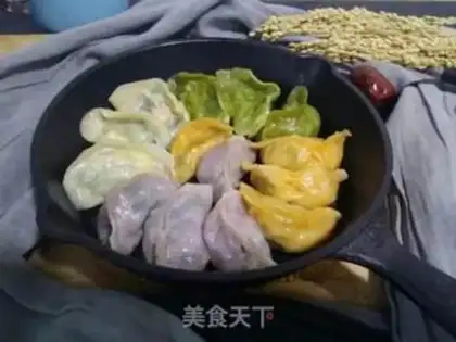 Make Colored fried dumplings step 4