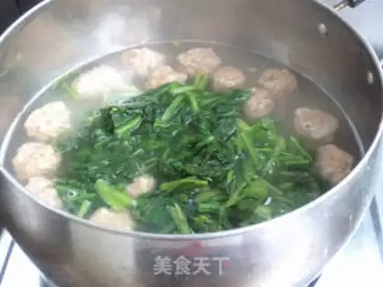 Make Spinachball soup step 5