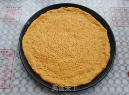 Make Pumpkin dry shrimp and healthy pizza step 8
