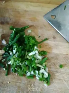 Make Duck egg fried rice step 2