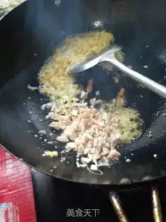 Make Duck egg fried rice step 4