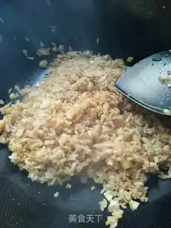 Make Duck egg fried rice step 5