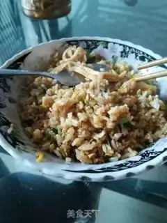 Make Duck egg fried rice step 7