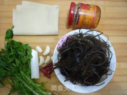 Make Seaweed silk and bean skin step 0