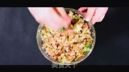 Make Colour dumplings step 17