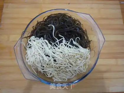 Make Seaweed silk and bean skin step 5
