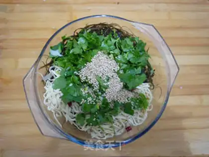 Make Seaweed silk and bean skin step 9