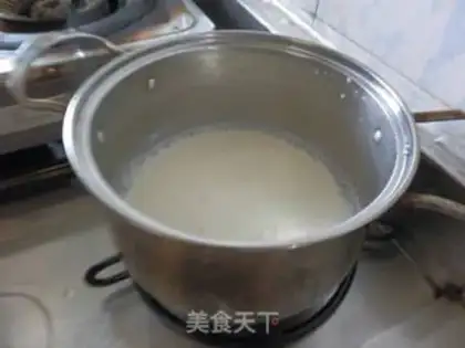 Make Milk tofu brain step 1