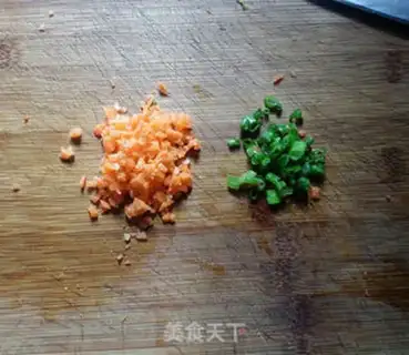 Make Egg rice cake step 1