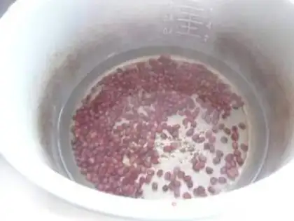 Make Red bean rice step 1