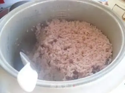 Make Red bean rice step 6