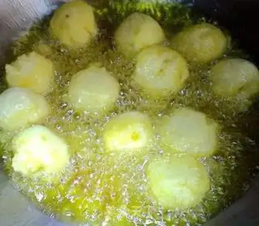 Make Potato gold round step 5