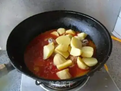 Make Red curry potatoes step 5