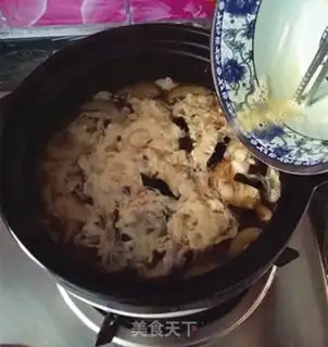 Make Black pepper acetate, chicken silk step 6