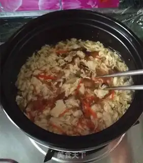 Make Black pepper acetate, chicken silk step 8
