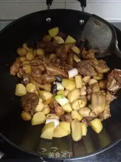Make A chicken with mushrooms and chestnuts step 6