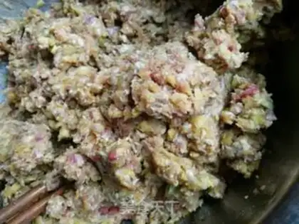 Make Carrot lamb dumplings step 2