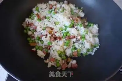Make Soybeans fried rice step 7