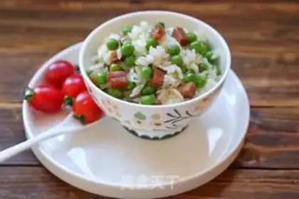 Make Soybeans fried rice step 9