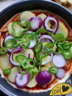 Make Chicken potato pizza step 11