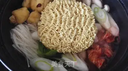 Make The Korean army fire pot step 11