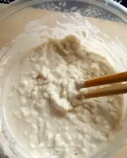 Make A piece of rice cake step 4
