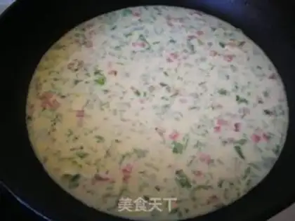 Make Celery egg omelet step 6