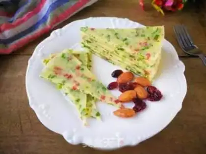 Make Celery egg omelet step 7