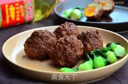 Make Salted egg yellow lion head step 11