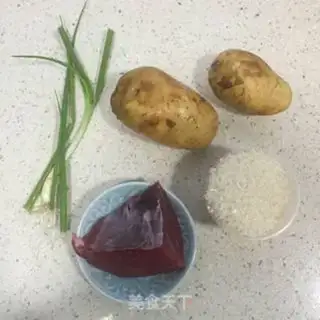 Make Potato beef rice step 0
