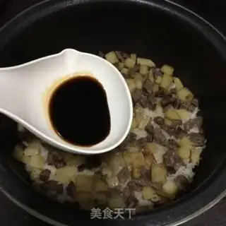 Make Potato beef rice step 6