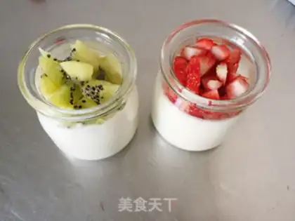Make Double bacterium yogurt fruit cup step 9