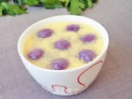 Make Potatoballs, rice porridge step 7