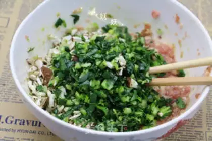 Make Red Won dumplings step 9
