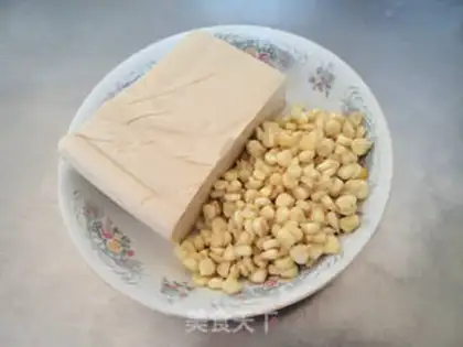 Make Tofu corn burns pigs