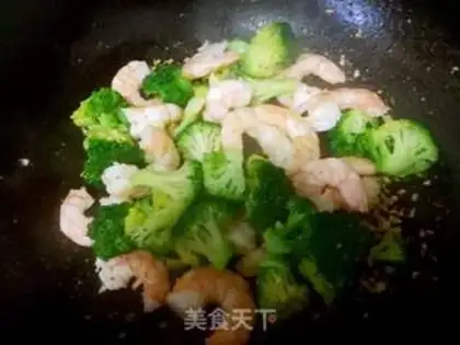 Make Shrimp broccoli step 4