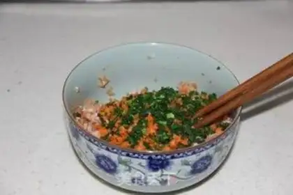 Make Vegetable pork balls step 3