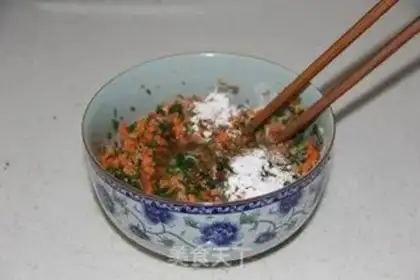Make Vegetable pork balls step 4