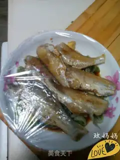 Make Microwave steamed fish dry step 6