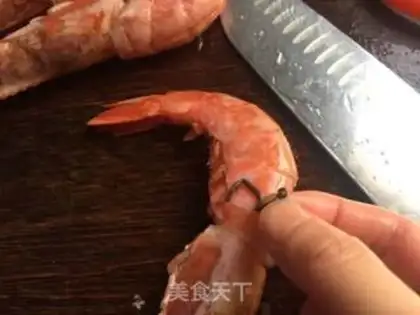 Make Argentinian red shrimp step 1
