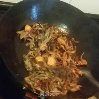 Make Mushroom fried meat step 6