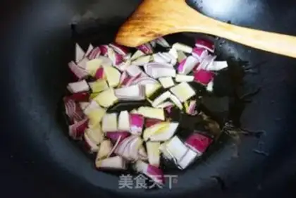 Make Curry beef rice step 4