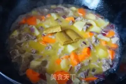 Make Curry beef rice step 8